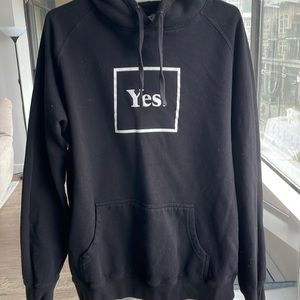 Mens XL Black Seek Discomfort “YES.” Hoodie